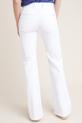 7 for all mankind white flare jeans