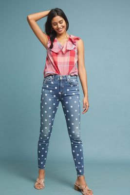 7 for all mankind polka dot jeans