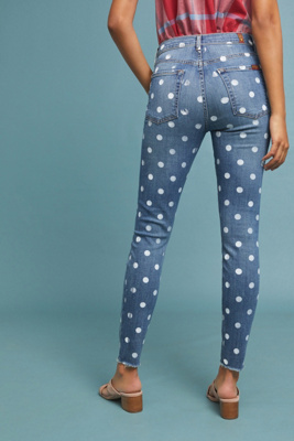 7 for all mankind polka dot jeans