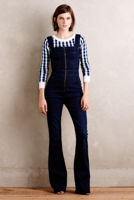 7 for all mankind denim jumpsuit