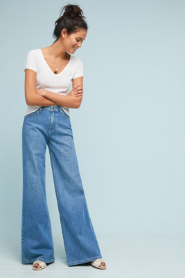 paige sutton wide leg jeans