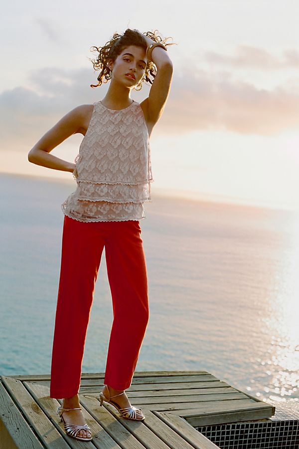 Slide View: 1: Paige Nellie High-Rise Culotte Jeans