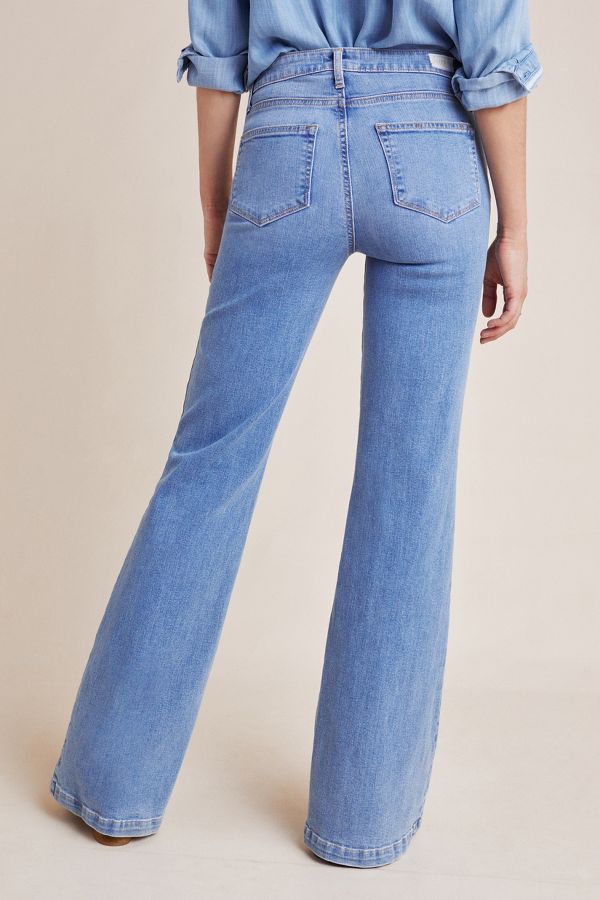Paige Genevieve High-Rise Flare Jeans | Anthropologie