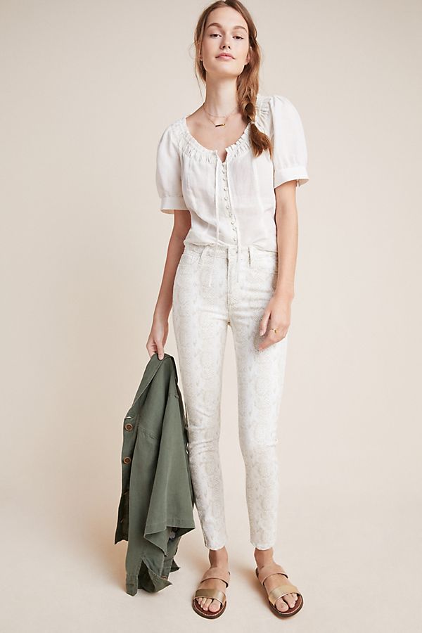 Slide View: 1: Paige Hoxton High-Rise Skinny Jeans
