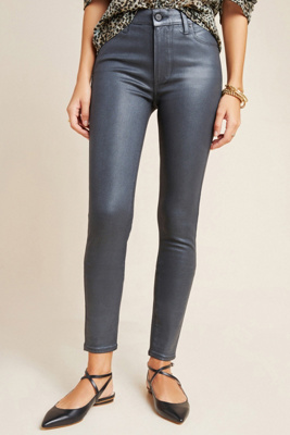 paige hoxton coated skinny jeans