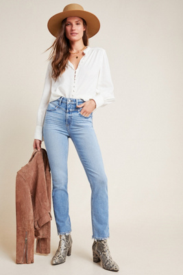 paige high rise sarah straight jeans