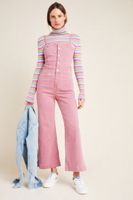 denim pink jumpsuit