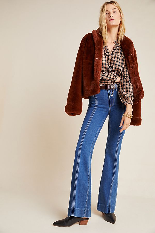 Slide View: 1: Paige Genevieve High-Rise Bootcut Jeans