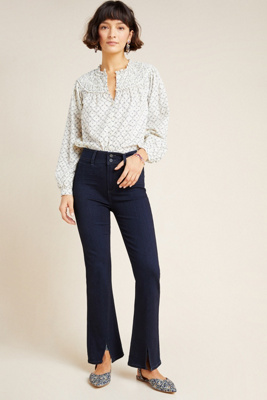 paige high rise flare jeans