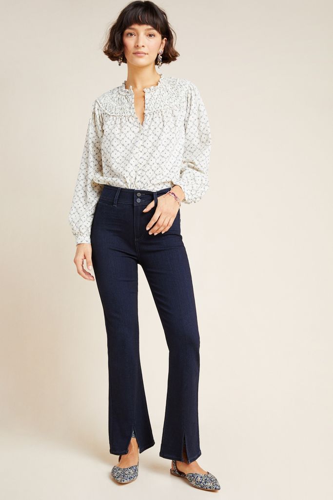 Paige Claudine High-Rise Flare Jeans | Anthropologie