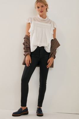 paige hoxton coated skinny jeans