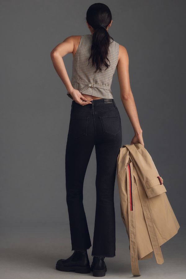 Vista de diapositivas: 4: PAIGE The Claudine High-Rise Crop Flare Jeans