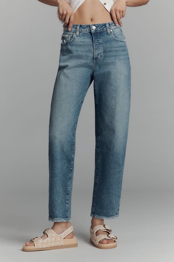 Slide View: 2: PAIGE Alexis High-Rise Barrel Jeans