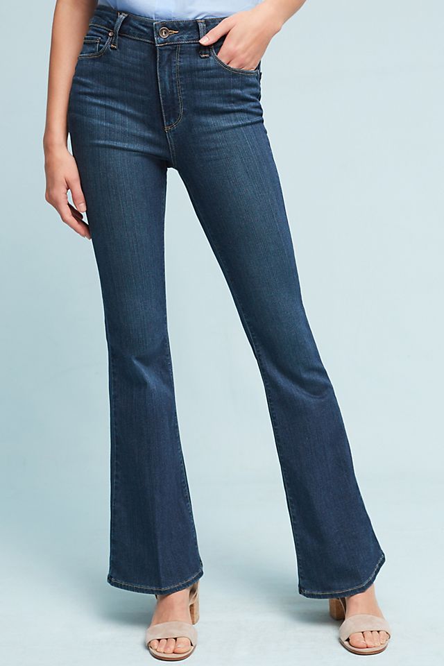 Paige Bell Canyon High-Rise Flare Petite Jeans | Anthropologie