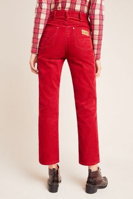wrangler red pants
