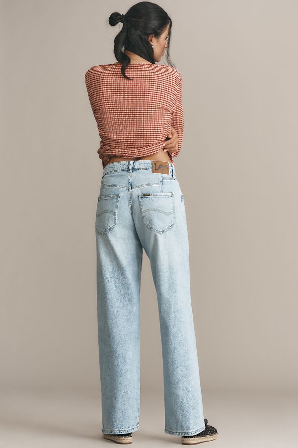 Slide View: 3: Lee High-Rise Wide-Leg Ankle Jean