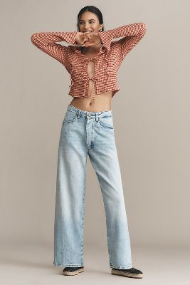 Lee High-Rise Wide-Leg Ankle Jean