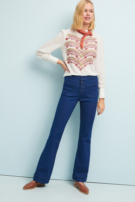wrangler high waisted bootcut jeans