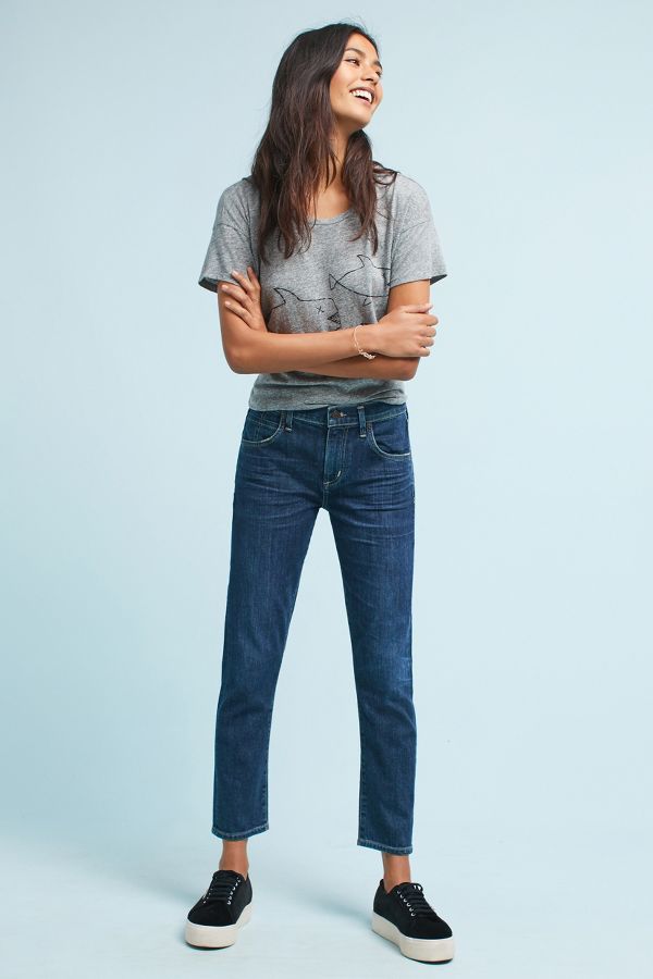 Citizens of Humanity Elsa Mid-Rise Slim Cropped Jeans | Anthropologie