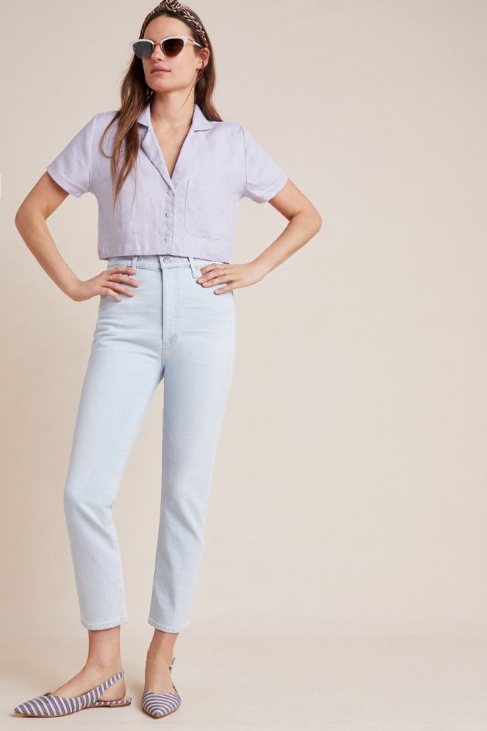 Citizens of Humanity Olivia Ultra High-Rise Slim Ankle Jeans | Anthropologie