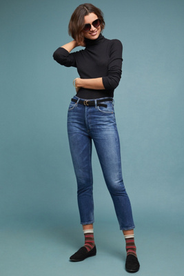 olivia high rise slim ankle jeans