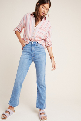 kick flare high waisted jeans