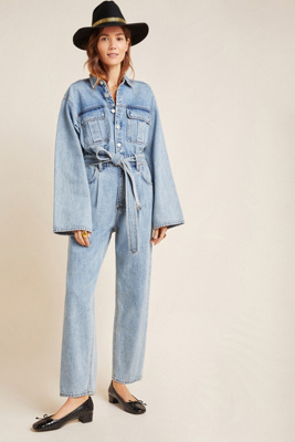 agolde denim jumpsuit