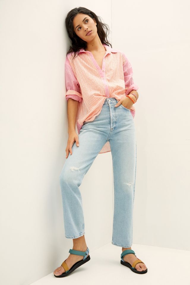 AGOLDE '90s Pinch-Waist Ultra High-Rise Straight Jeans | Anthropologie