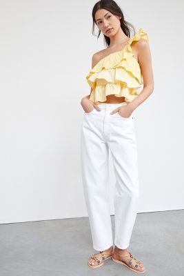 agolde darted balloon baggy tapered jeans