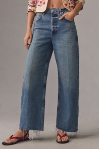 Slide View: 2: Citizens of Humanity Ayla Crop High-Rise Wide-Leg Jeans