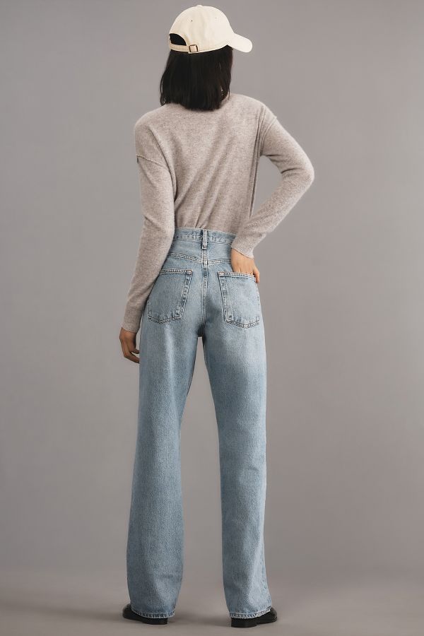 Slide View: 3: AGOLDE Kelly High-Rise Straight-Leg Jeans