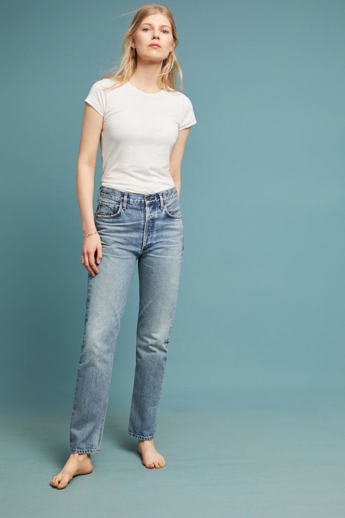 Citizens Of Humanity Charlotte Ultra High Rise Straight Jeans Anthropologie