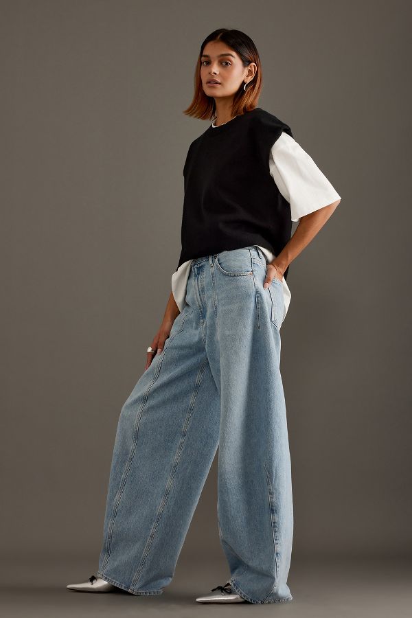 Vista de diapositivas: 2: AGOLDE Kristen High-Rise Barrel Jeans