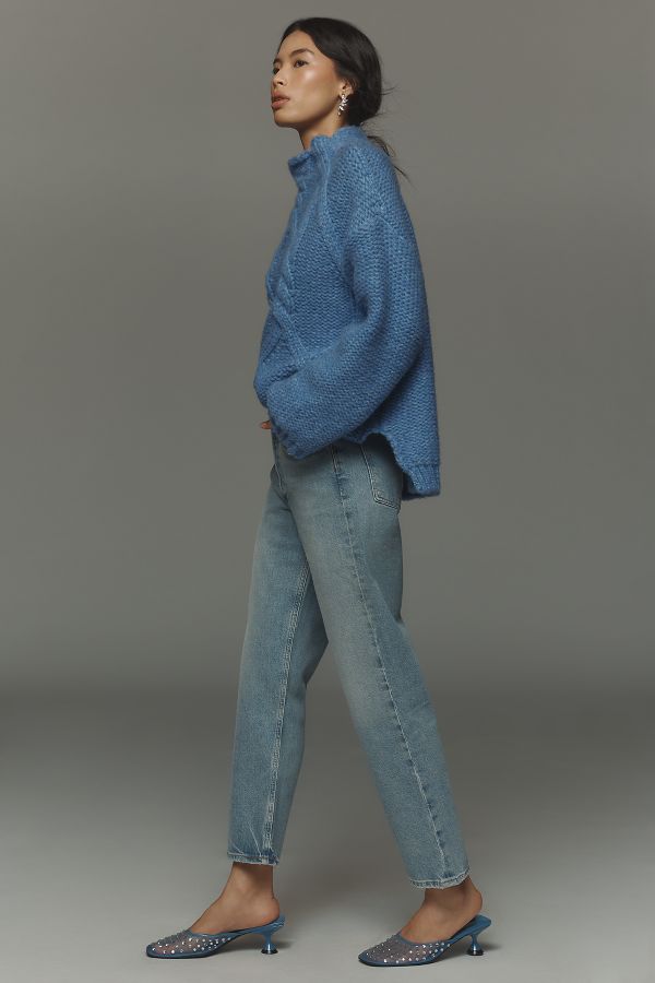 Slide View: 4: AGOLDE 90s Pinch Crop High-Rise Straight-Leg Jeans