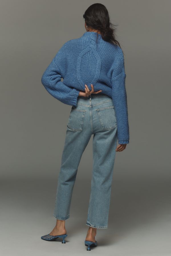 Slide View: 5: AGOLDE 90s Pinch Crop High-Rise Straight-Leg Jeans