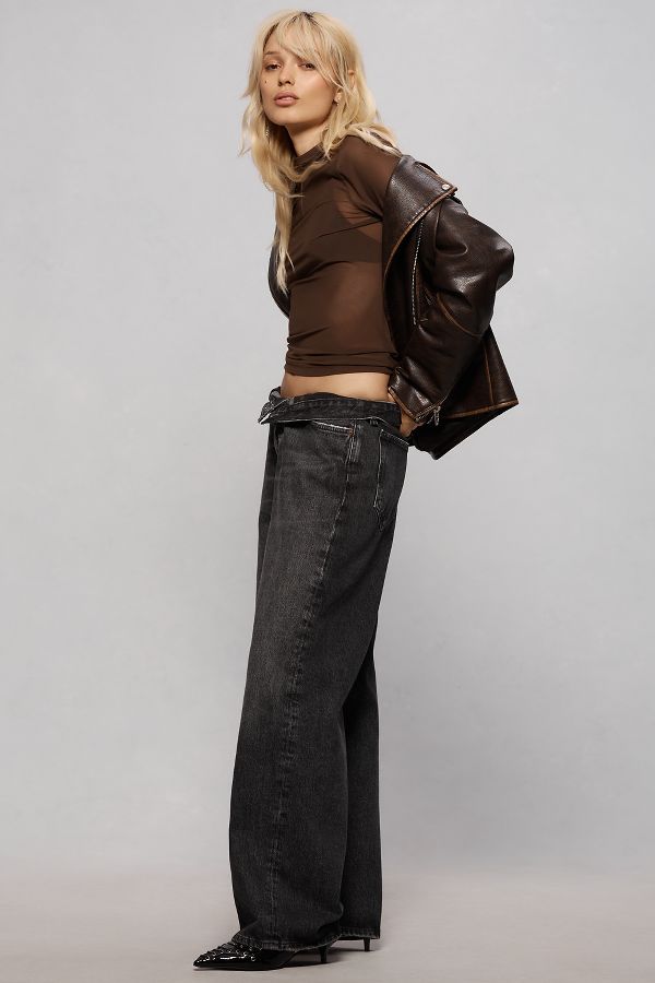 Slide View: 4: AGOLDE Low-Slung Baggy Jeans