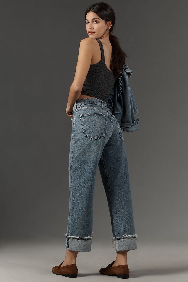 Slide View: 3: AGOLDE Fran Low-Slung Straight Jeans