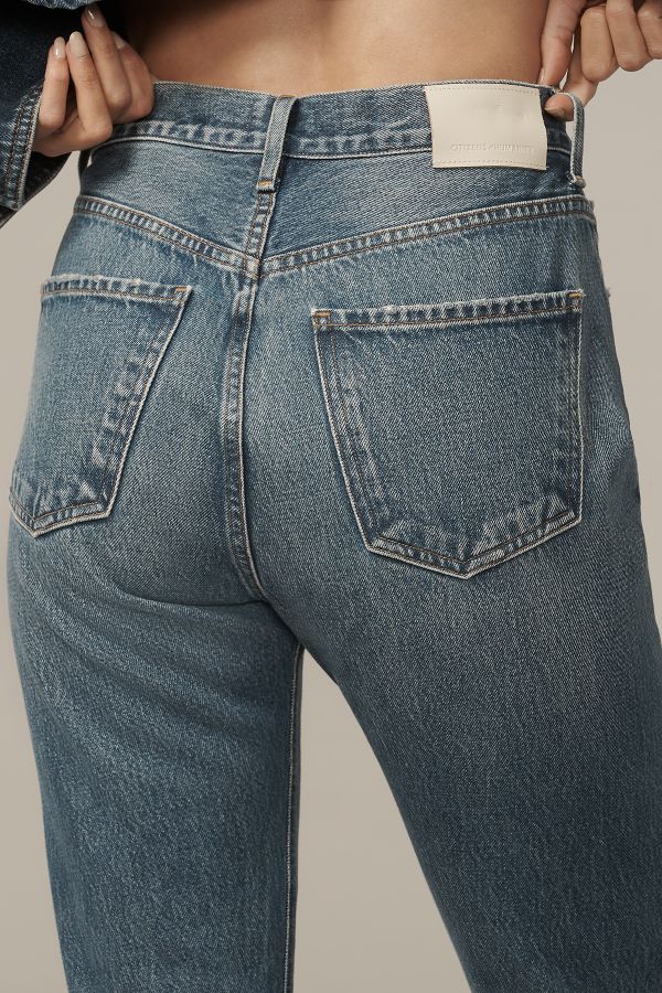 Slide View: 4: Citizens of Humanity Blaine High-Rise Straight-Leg Jeans