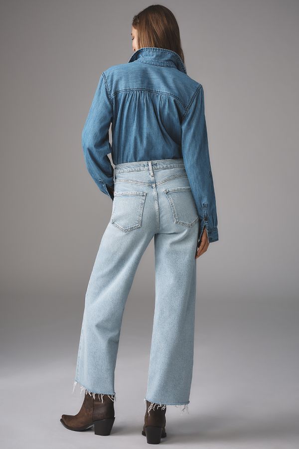 Slide View: 3: AGOLDE Ren High-Rise Crop Wide-Leg Jeans