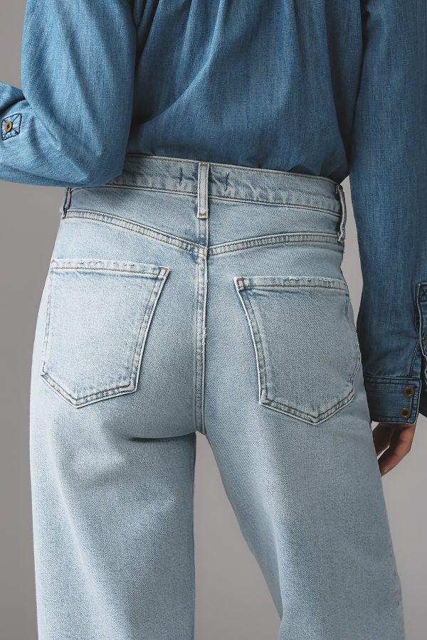 Slide View: 4: AGOLDE Ren High-Rise Crop Wide-Leg Jeans