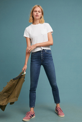 olivia high waist ankle slim jeans