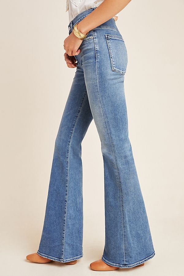 Citizens of Humanity Chloe Mid-Rise Petite Flare Jeans | Anthropologie