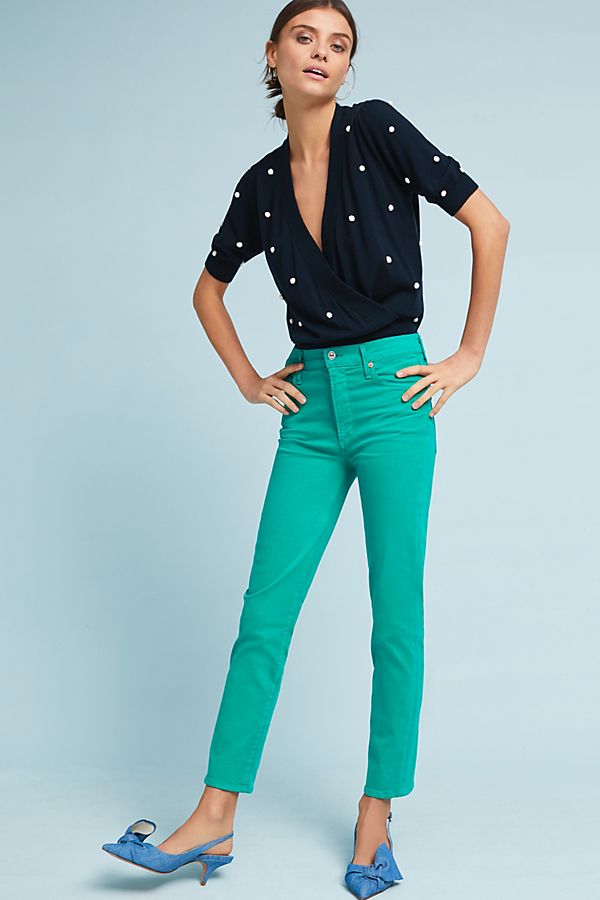 Citizens of Humanity Cara High-Rise Cigarette Ankle Jeans | Anthropologie