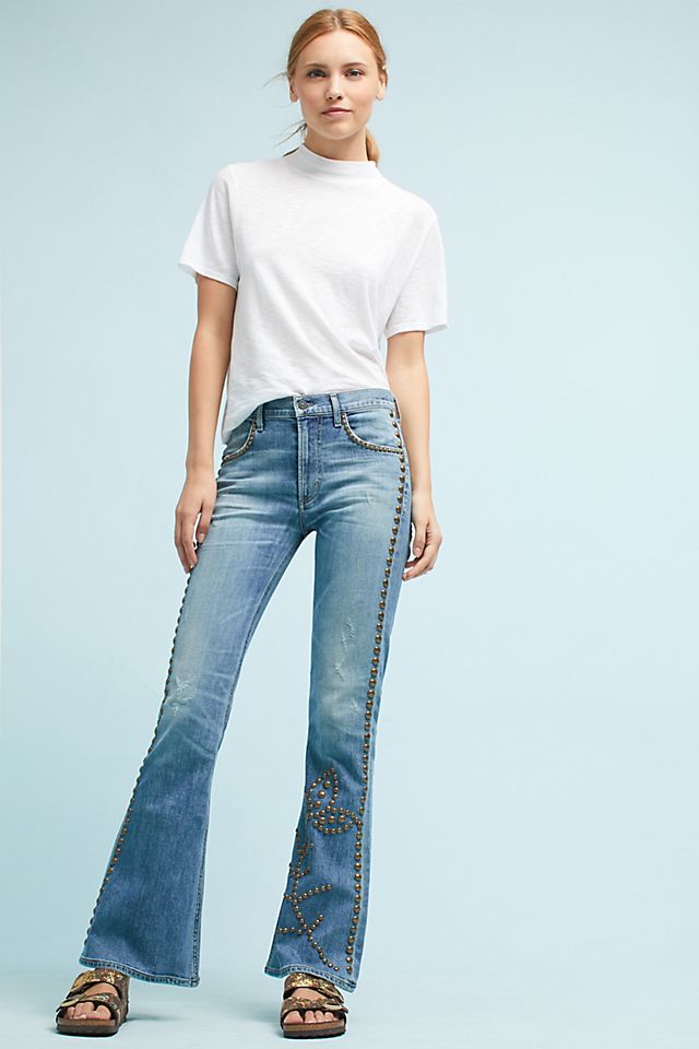 Citizens of Humanity Drew Flip Flop Flare High-Rise Jeans | Anthropologie