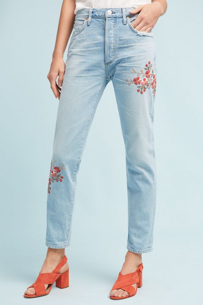 Citizens Of Humanity Liya Classic Ultra High Rise Cropped Jeans Anthropologie
