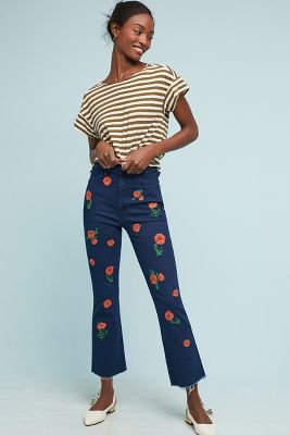 mother floral jeans