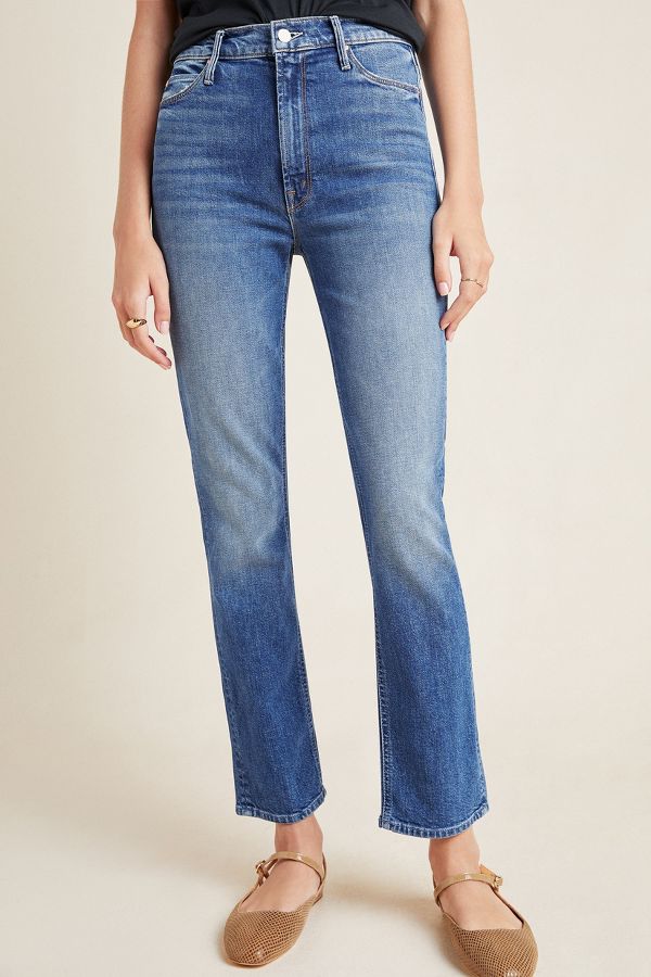 MOTHER The Dazzler Ultra High-Rise Straight-Leg Jeans | Anthropologie