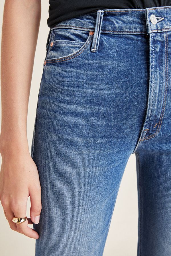 MOTHER The Dazzler Ultra HighRise StraightLeg Jeans Anthropologie