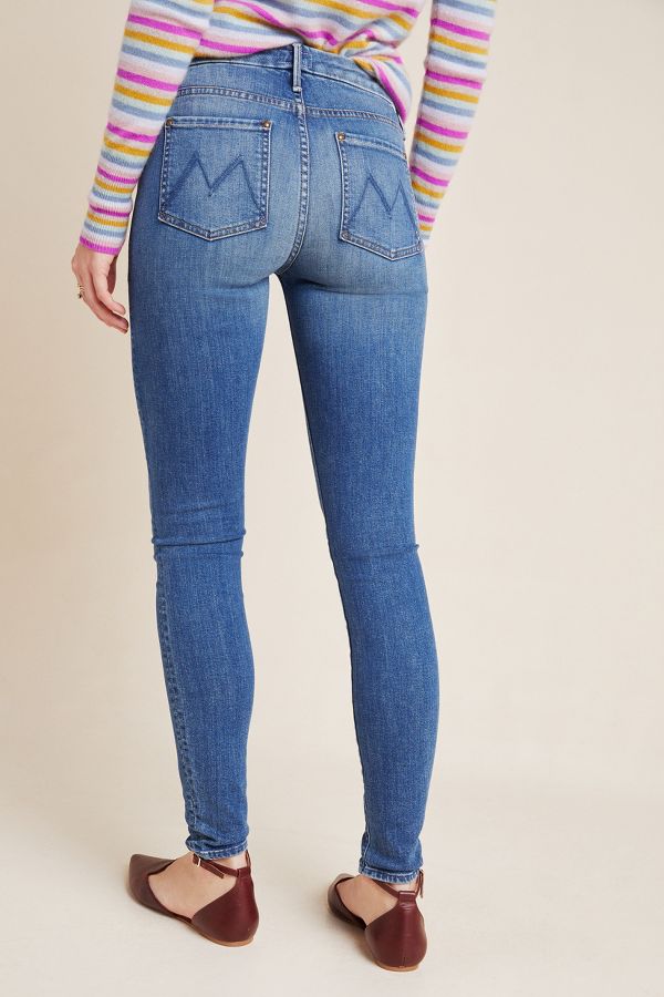 MOTHER The Looker Patch XYZ High-Rise Skinny Jeans | Anthropologie