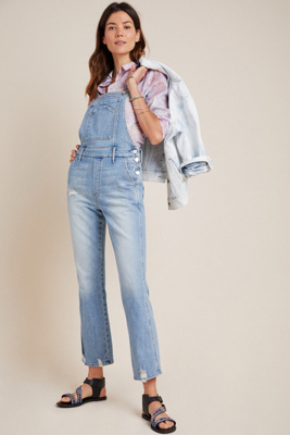 MOTHER The Tripper Denim Overalls | Anthropologie